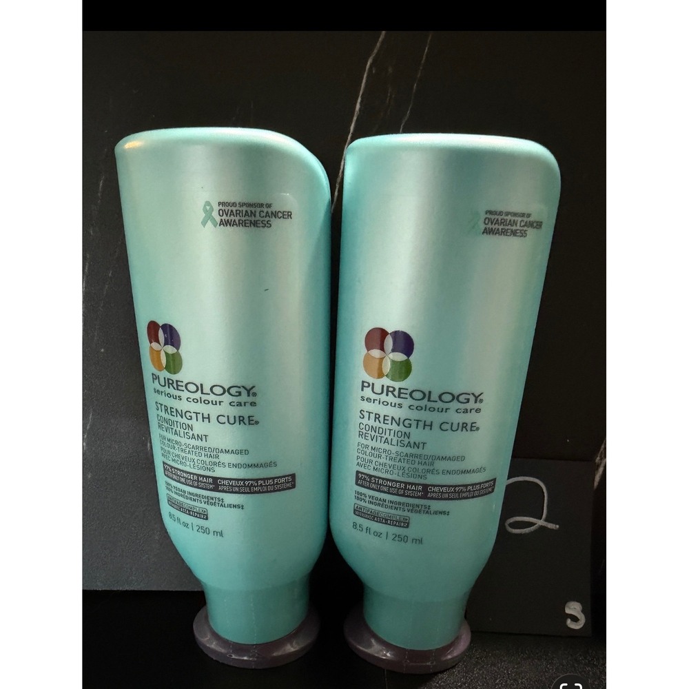 Pureology Strength‎ Cure Conditioner Blue Set of 2 Strengthening Repairing Vegan